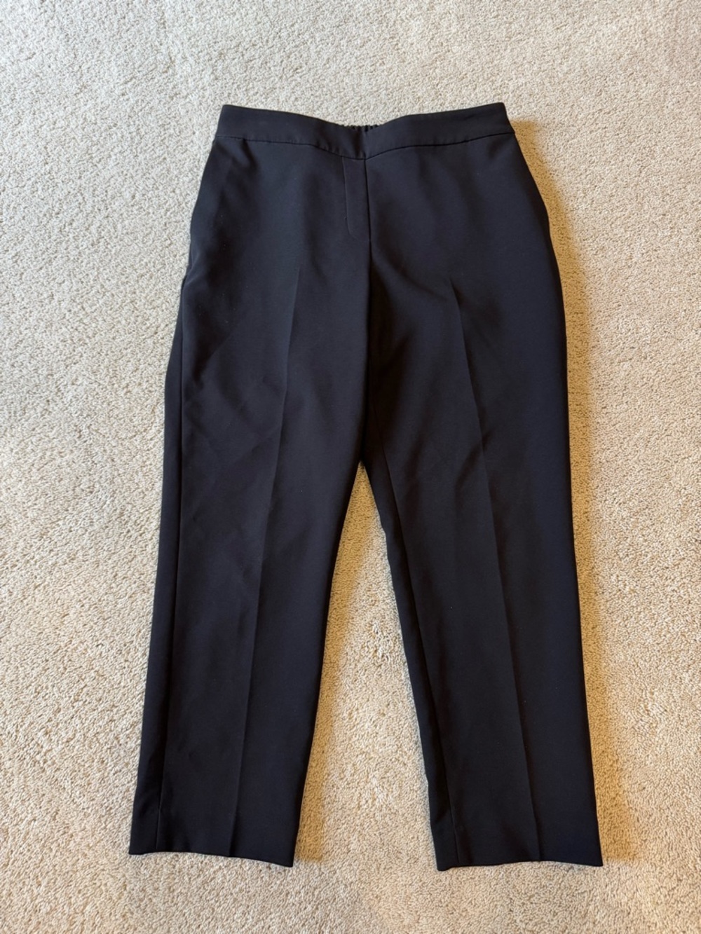 DKNY Black Elastic Waist Dress Work Pants